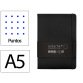 Cuaderno con gomilla antartik notes tapa dura a5 hojas puntos negro 100 hojas 80 gr fsc