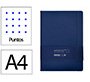 Cuaderno con gomilla Antartik notes tapa dura A4 hojas puntos azul marino 100 hojas 80 g