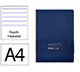 Cuaderno con gomilla Antartik notes tapa dura A4 hojas rayas azul marino 100 hojas 80 g
