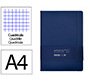Cuaderno con gomilla Antartik notes tapa dura A4 hojas cuadricula azul marino 100 hojas 80 g