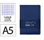 Cuaderno con gomilla Antartik notes tapa dura A5 hojas cuadricula azul marino 100 hojas 80 g