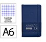 Cuaderno con gomilla Antartik notes tapa dura A6 hojas cuadricula azul marino 100 hojas 80 g