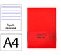 Cuaderno con gomilla Antartik notes tapa dura A4 hojas rayas rojo 100 hojas 80 g