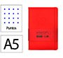 Cuaderno con gomilla Antartik notes tapa dura A5 hojas puntos rojo 100 hojas 80 g