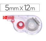 Corrector q-connect cinta blanco 5 mm x 12 m