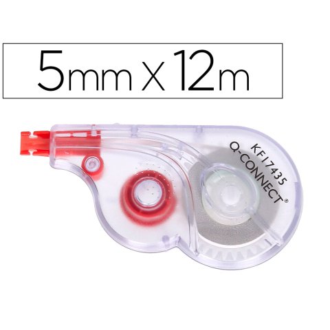 Corrector q-connect cinta blanco 5 mm x 12 m