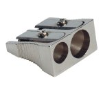 Sacapuntas q-connect metalico 2 usos cuña