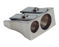 Sacapuntas q-connect metalico 2 usos cuña