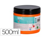 Pintura dedos liderpapel naranja tarrina de 500 cc
