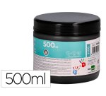 Pintura dedos liderpapel negro tarrina de 500 cc