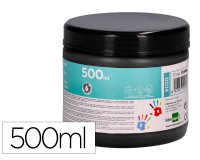 Pintura dedos liderpapel negro tarrina de 500 cc