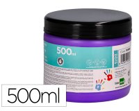 Pintura dedos liderpapel violeta tarrina de 500 cc