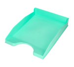 Bandeja sobremesa plastico q-connect verde menta opaco 240x70x340 mm