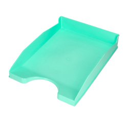 Bandeja sobremesa plastico q-connect verde menta opaco 240x70x340 mm