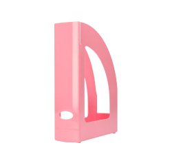 Revistero plastico q-connect color rosa pastel 320x250x80 mm