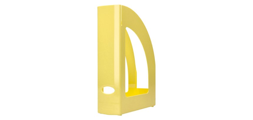 Revistero plastico q-connect color amarillo pastel 320x250x80 mm