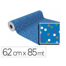 Papel de regalo basika ln2001-h bobina ancho 62 cm longitud 85 m peso 4 kg gramaje 60 gr