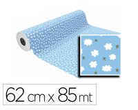 Papel de regalo basika in1903-a bobina ancho 62 cm longitud 85 m peso 4 kg gramaje 60 gr