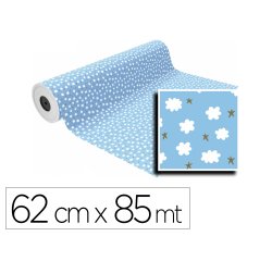 Papel de regalo basika in1903-a bobina ancho 62 cm longitud 85 m peso 4 kg gramaje 60 gr