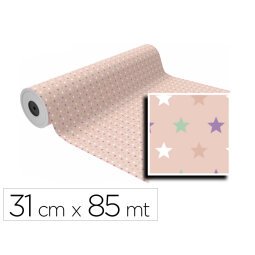 Papel de regalo basika in2104-d bobina ancho 31 cm longitud 85 m peso 2 kg gramaje 60 gr