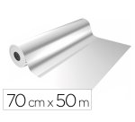 Papel de regalo basika polipropileno transparente bobina ancho 70 cm longitud 50 m