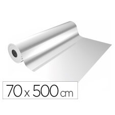 Papel de regalo basika polipropileno transparente bobina ancho 70 cm longitud 50 mt