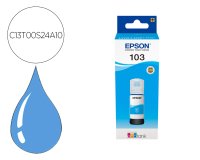 Tinta epson ecotank 103 l3110/3150/3151/5190 cian botella de 65 ml