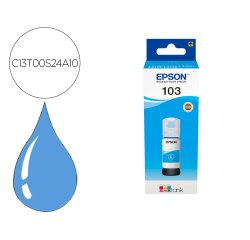 Tinta epson ecotank 103 l3110/3150/3151/5190 cian botella de 65 ml