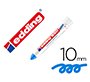 Marcador edding permanente 950 pasta opaca azul punta redonda 10 mm para superficies oxidadas/rugosas