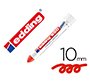 Marcador edding permanente 950 pasta opaca rojo punta redonda 10 mm para superficies oxidadas/rugosas