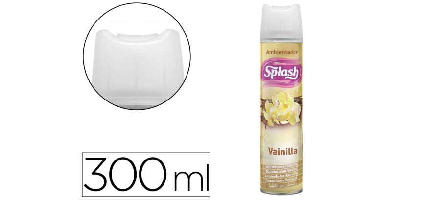 Ambientador spray splash aroma vainilla bote de 300 ml