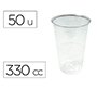 Vaso de plastico transparente 330 cc paquete de 50 unidades