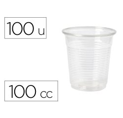 Vaso de plastico transparente 100 cc paquete de 100 unidades