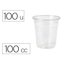 Vaso de plastico transparente 100 cc paquete de 100 unidades