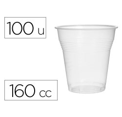 Vaso de plastico transparente 160 cc paquete de 100 unidades