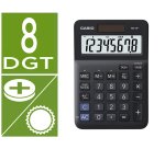 Calculadora casio ms-8f sobremesa 8 digitos tax +/- color negro
