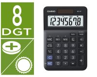 Calculadora casio ms-8f sobremesa 8 digitos tax +/- color negro
