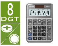 Calculadora casio ms-80f sobremesa 8 digitos tax +/- color plata