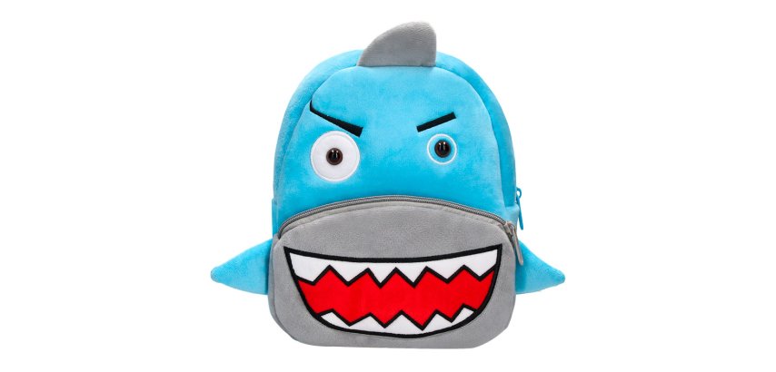Mochila preescolar liderpapel peluche infantil tiburon 260x100x240 mm