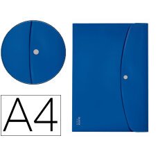 Carpeta Leitz recycle portadocumentos broche A4 polipropileno azul