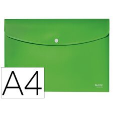 Carpeta Leitz recycle portadocumentos broche A4 polipropileno verde