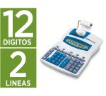 Calculadora ibico 1221x impresora pantalla lcd angulada papel 57 mm 12 digitos impresion bicolor