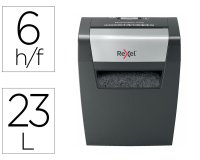 Destructora de documentos rexel momentum x406 p4 capacidad de corte 6 hojas destruye grapas y clips
