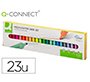 Rotulador q-connect fluorescente punta biselada estuche de sobremesa 23 unidades colores surtidos