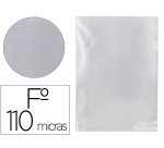 Carpeta q-connect dossier uñero plastico folio transparente 110 micras