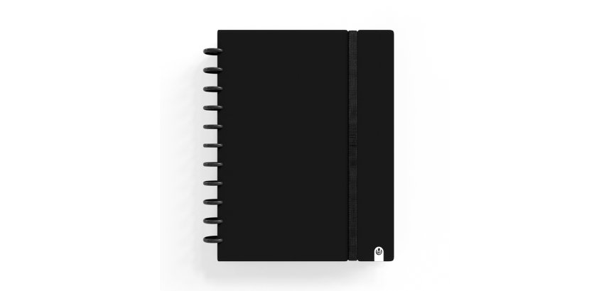 Cuaderno carchivo ingeniox foam a4 80h cuadricula negro