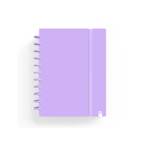 Cuaderno carchivo ingeniox foam A4 80H cuadricula malva pastel