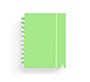 Cuaderno carchivo ingeniox foam a4 80h cuadricula verde pastel