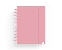Cuaderno carchivo ingeniox foam a4 80h cuadricula rosa pastel