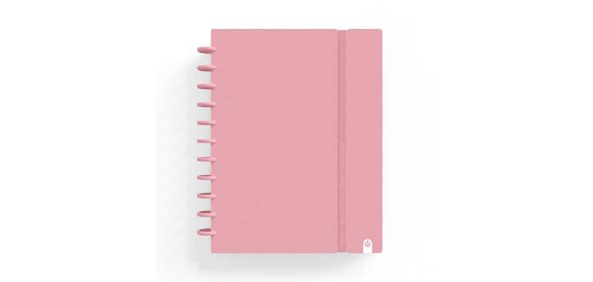 Cuaderno carchivo ingeniox foam a4 80h cuadricula rosa pastel